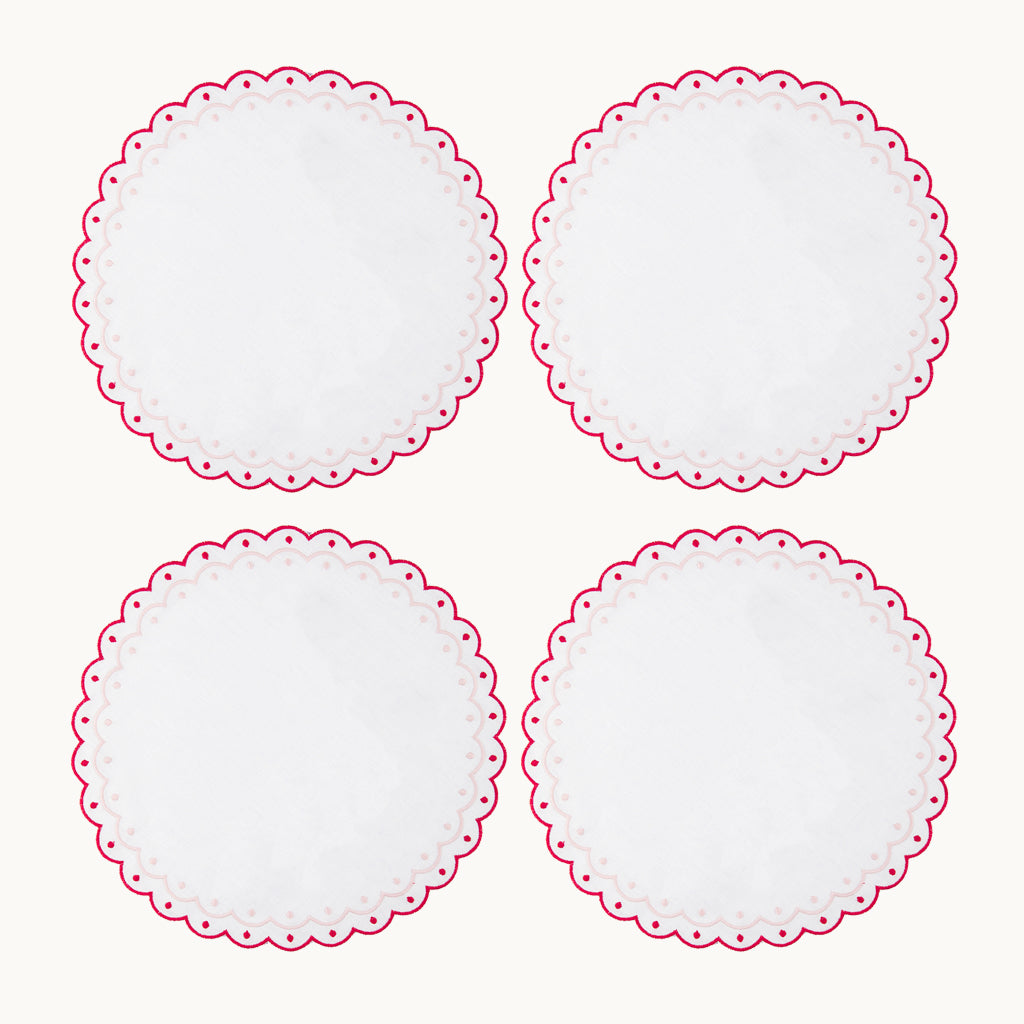 Carmen linen red placemat (set of 4)