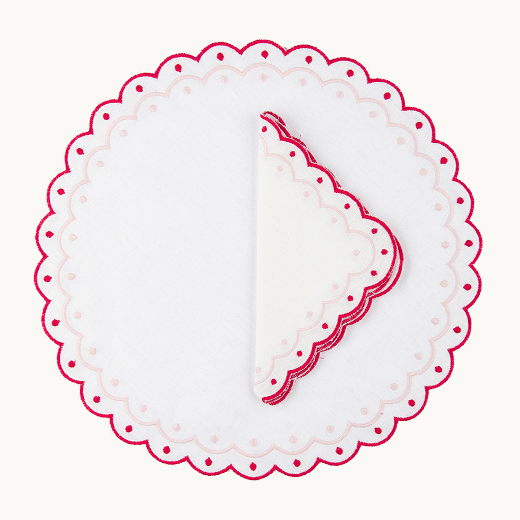 Carmen linen red placemat (set of 4)