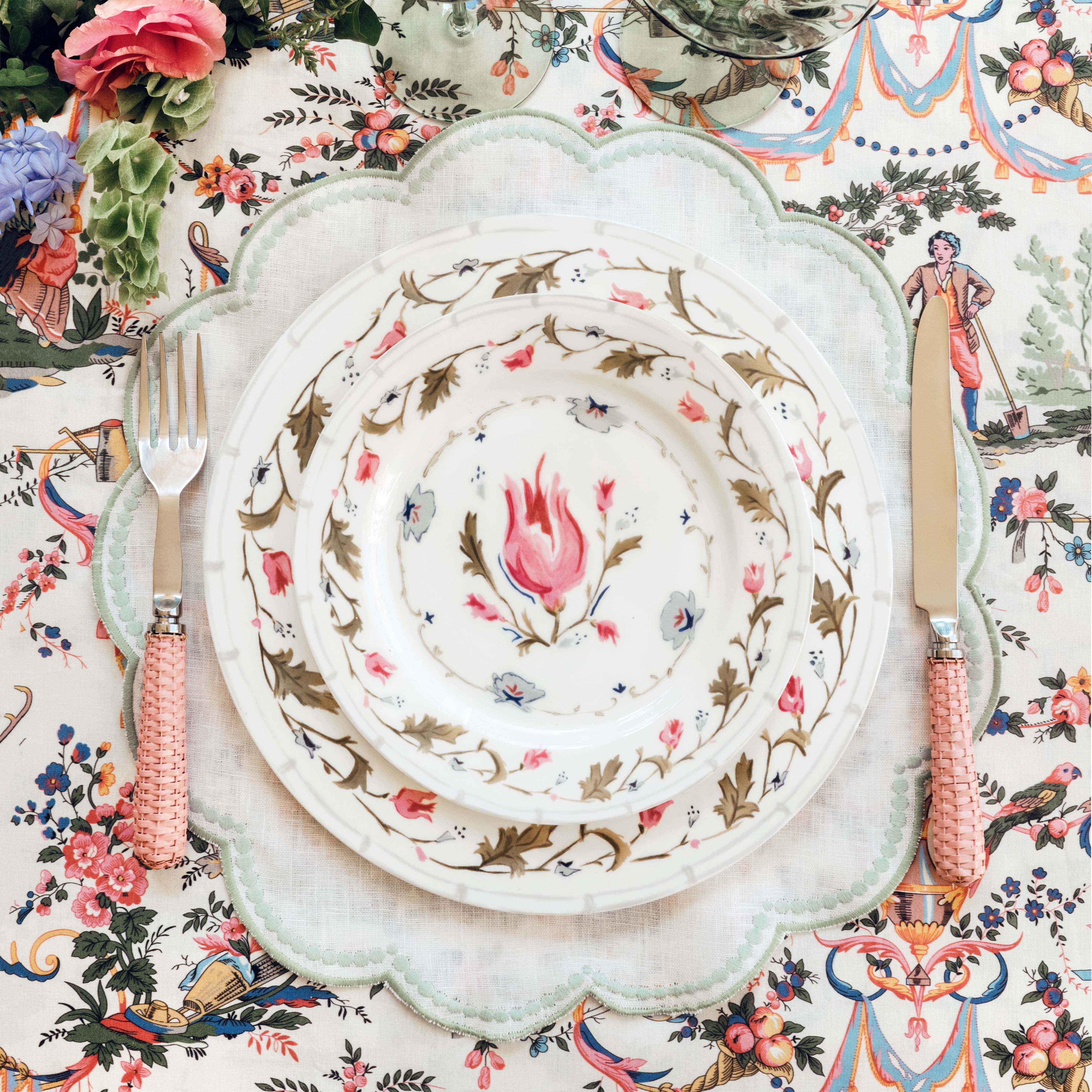 English garden dinner plate (set of 4)