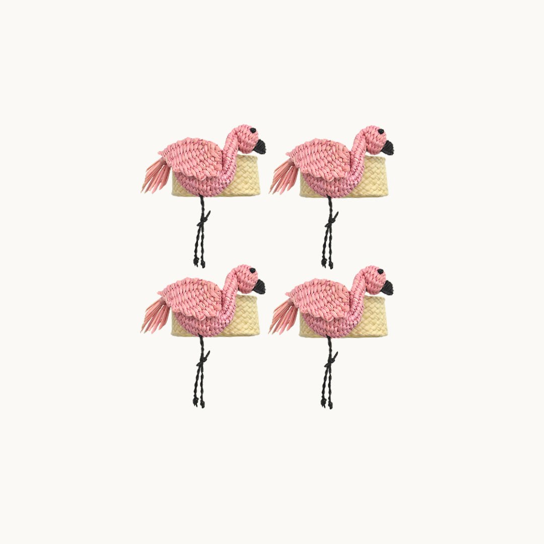 Flamingo napkin ring (set of 4)
