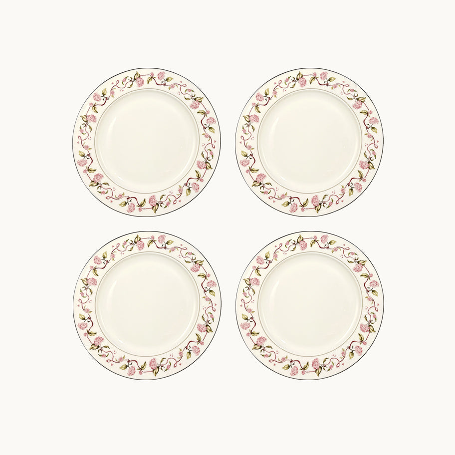 Sag Harbour Hydrangeas dessert plate (set of 4)