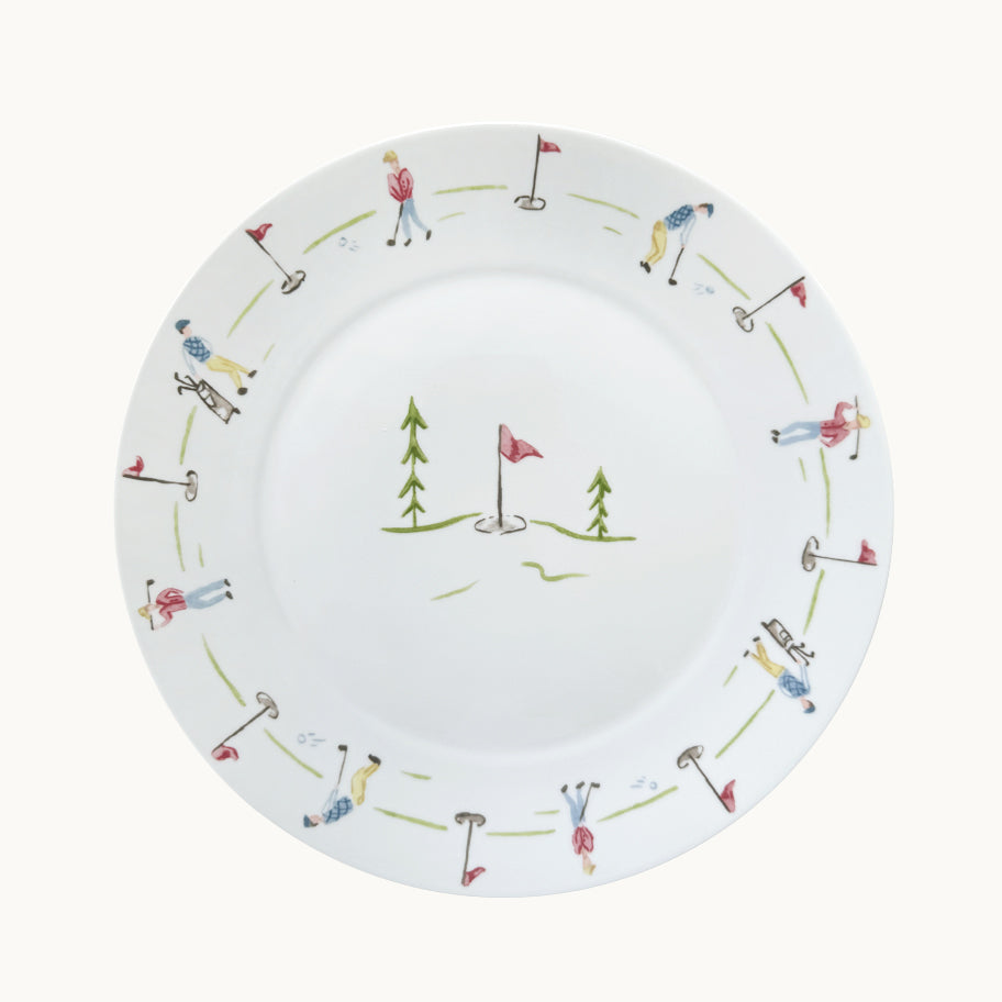 Golf dinner plates (set of 4)