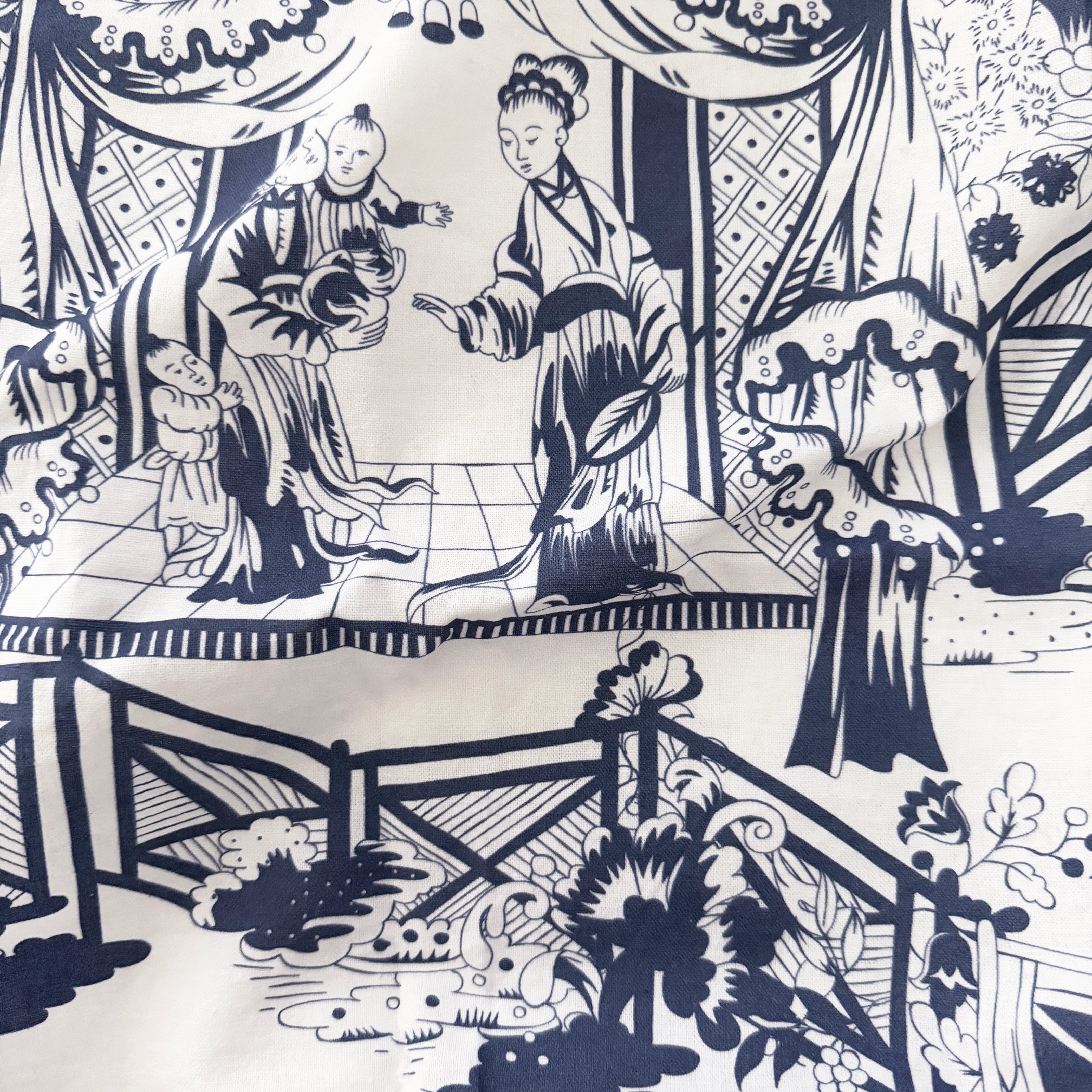 Jade River linen tablecloth