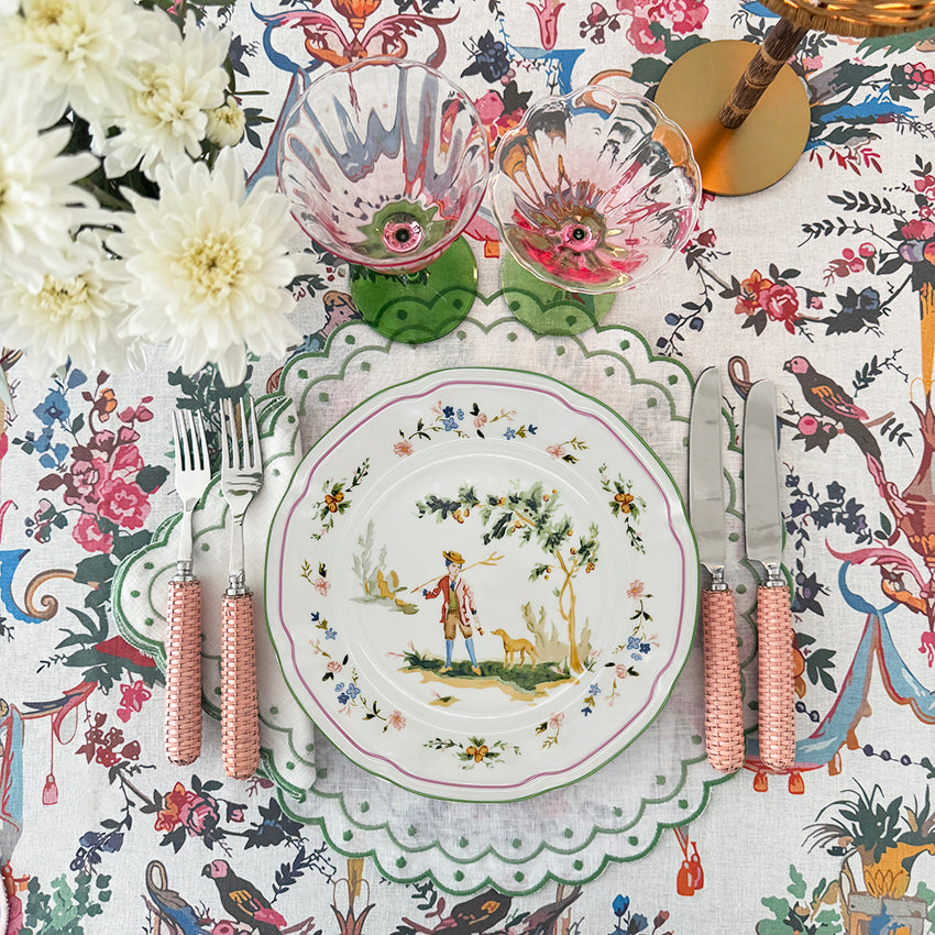 Toile dinner plate (set of 4)