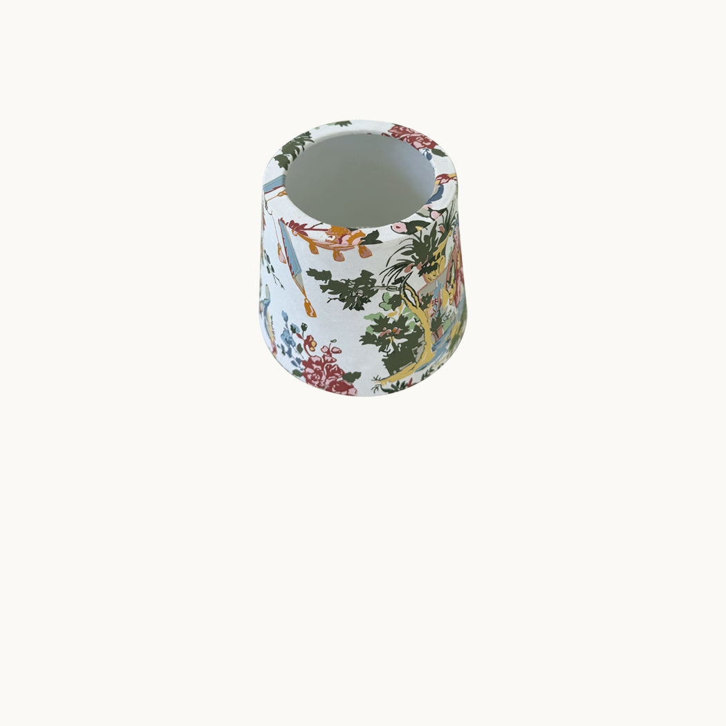 Toile paper shade cover