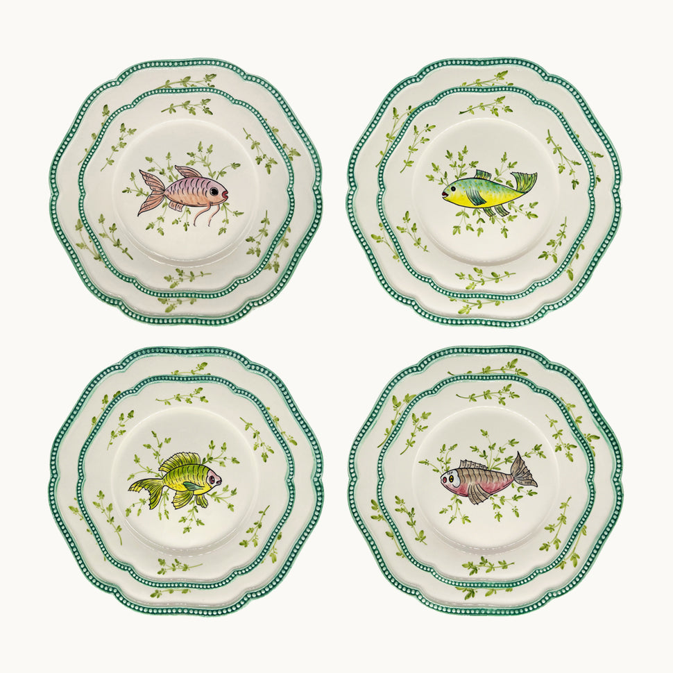 Foure in mare dinner plate (set of 4)