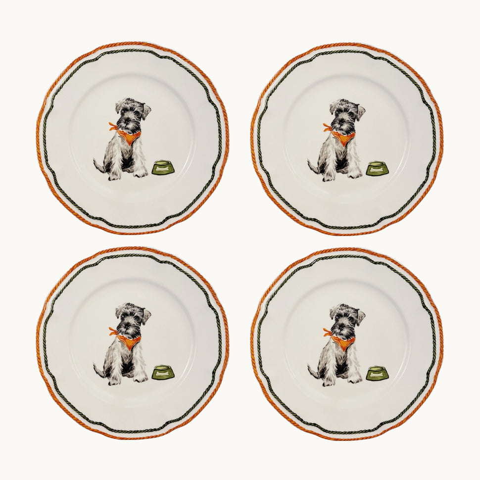 CHARLE'S DOG DINNER PLATE (set of 4)