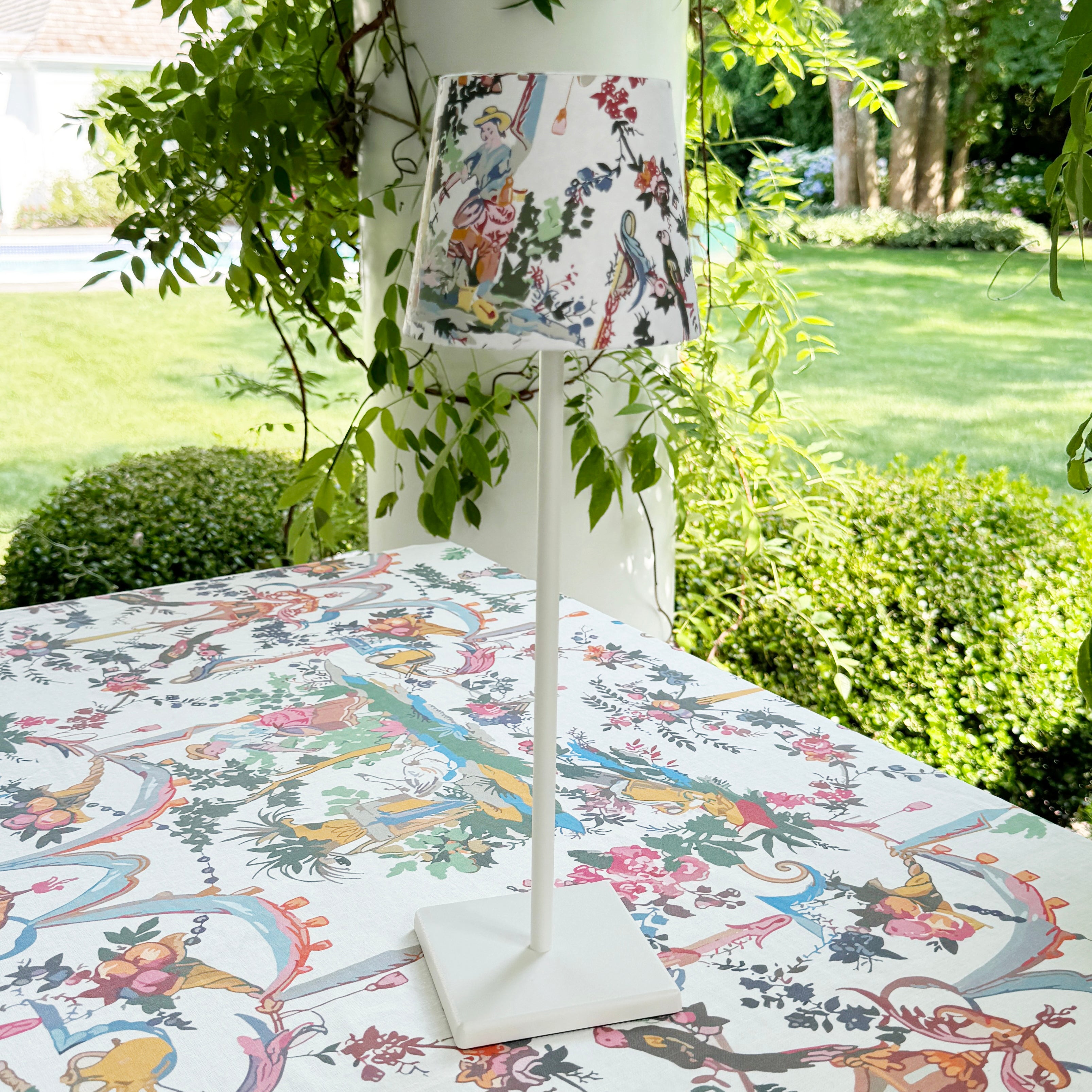 Toile paper shade cover