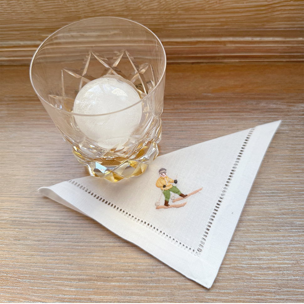 Ski cocktail napkin (set of 4)