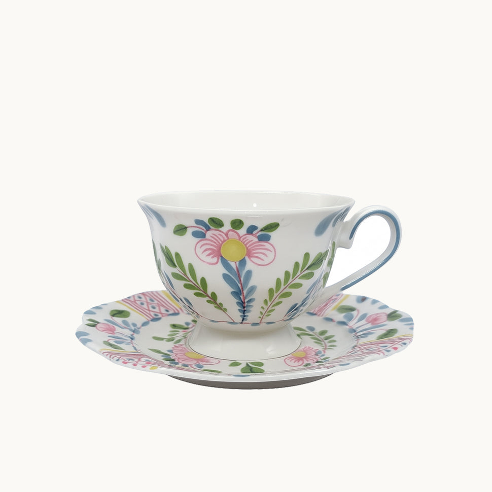 Sorrento tea cup and saucer (set of 2)