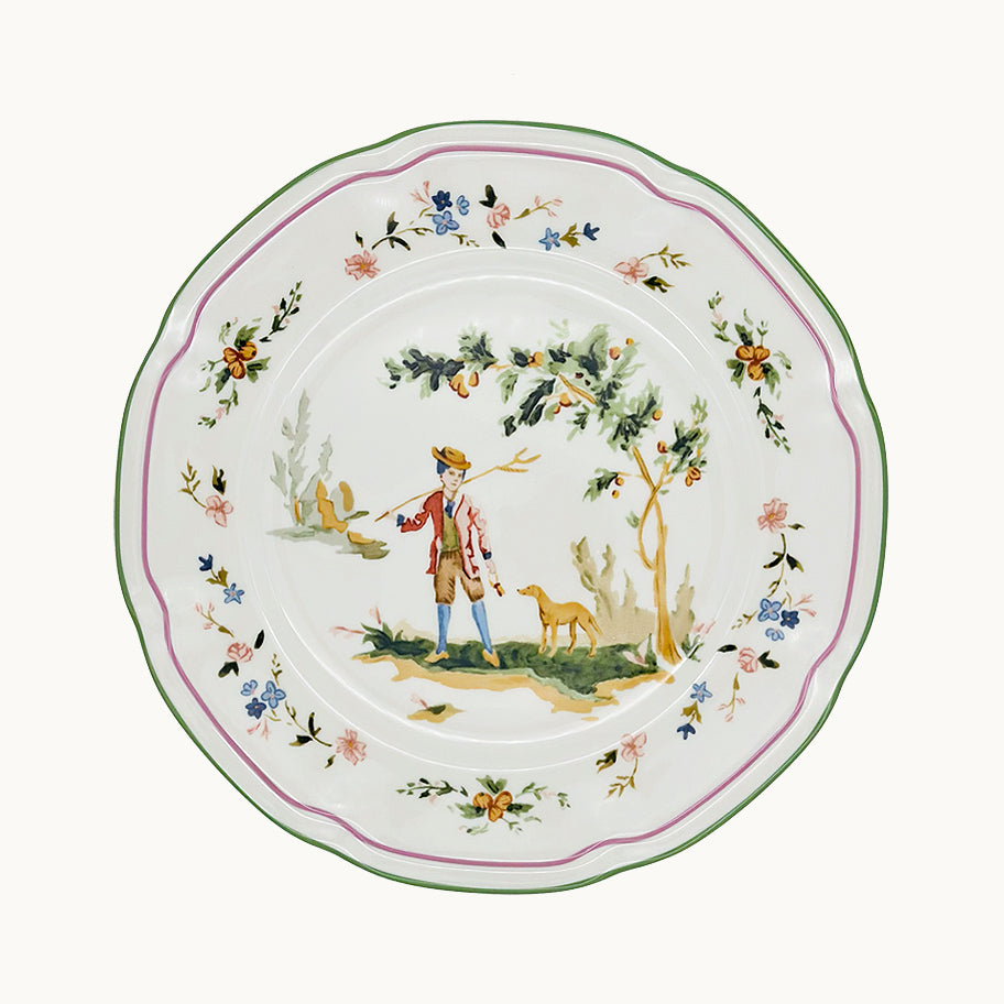 Toile dinner plate (set of 4)