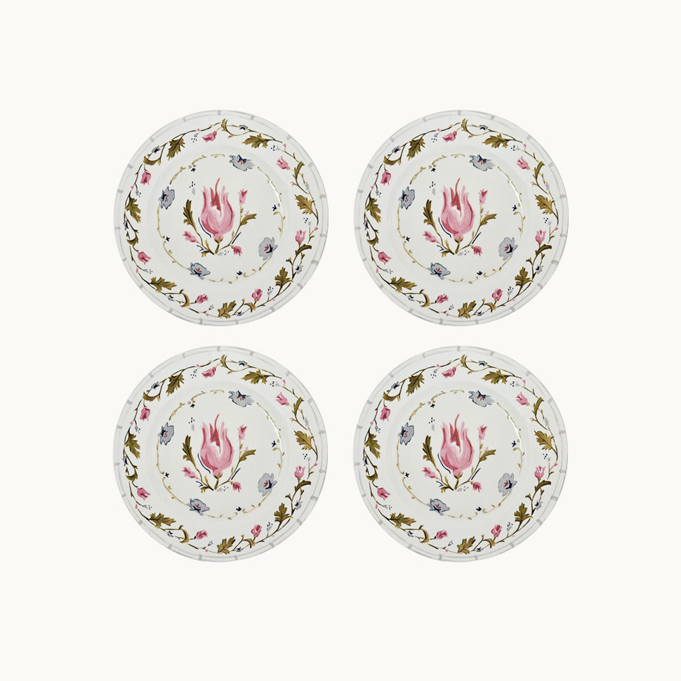 English garden dessert plate (set of 4)