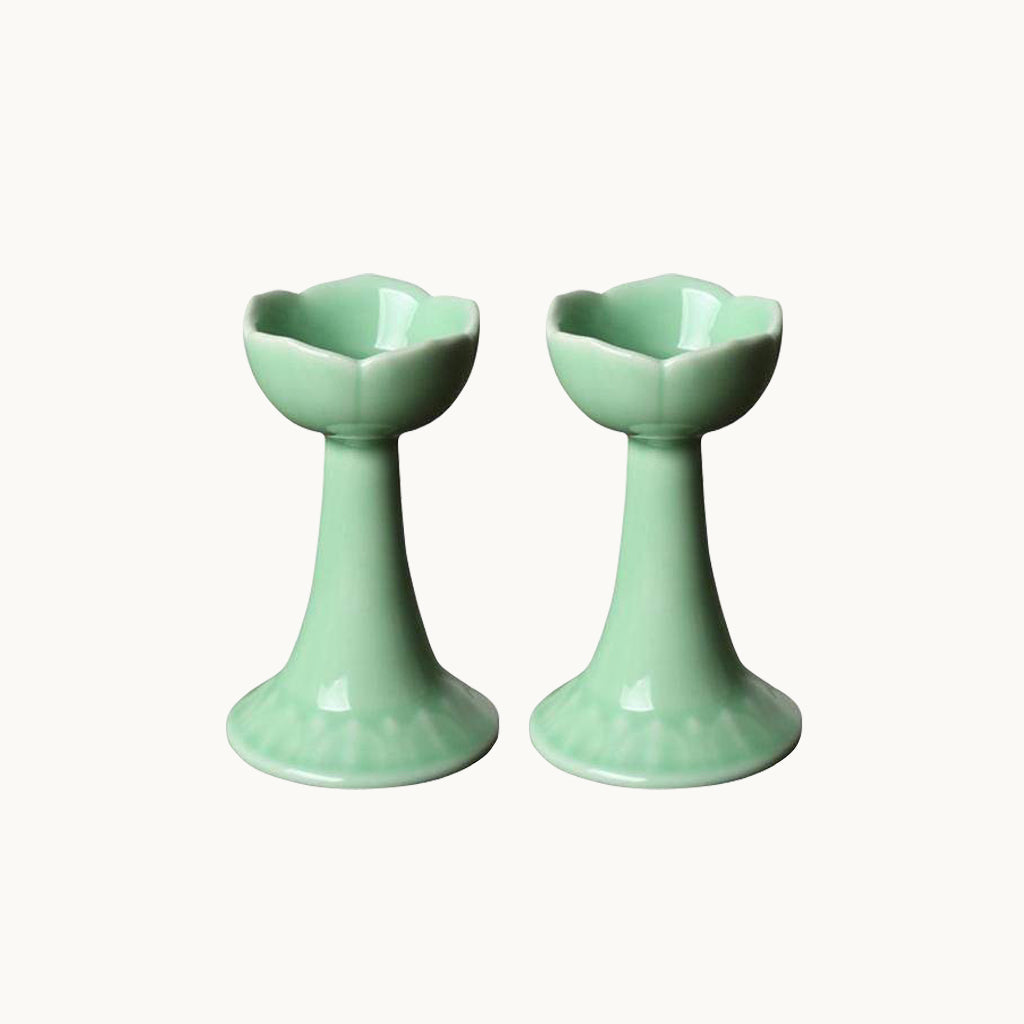 alexia candleholder green