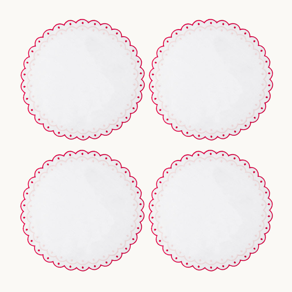 CARMEN RED LINEN PLACEMAT (SET OF 4)