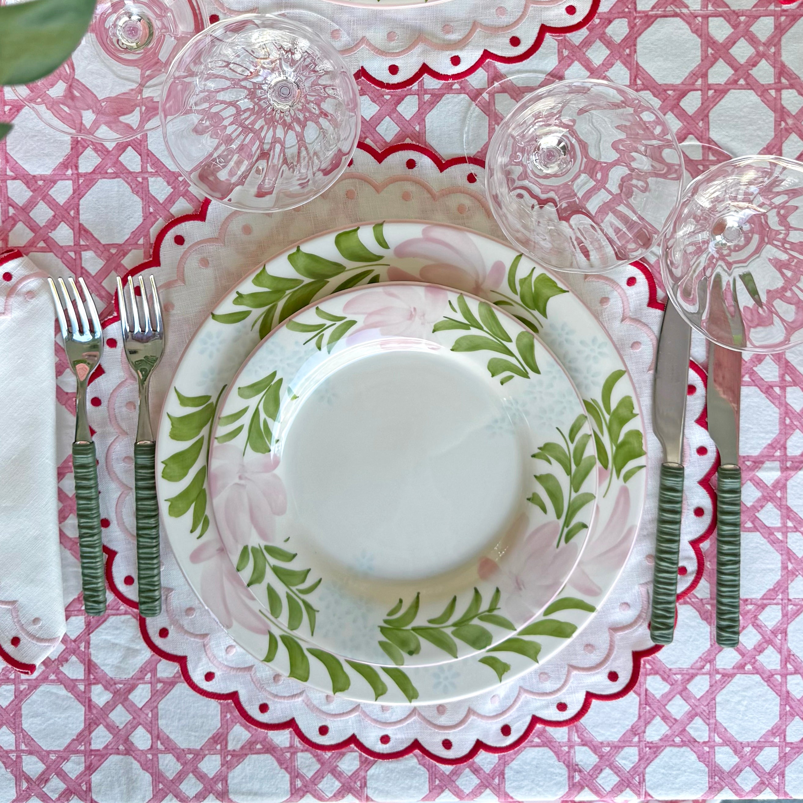 Carmen linen red placemat (set of 4)