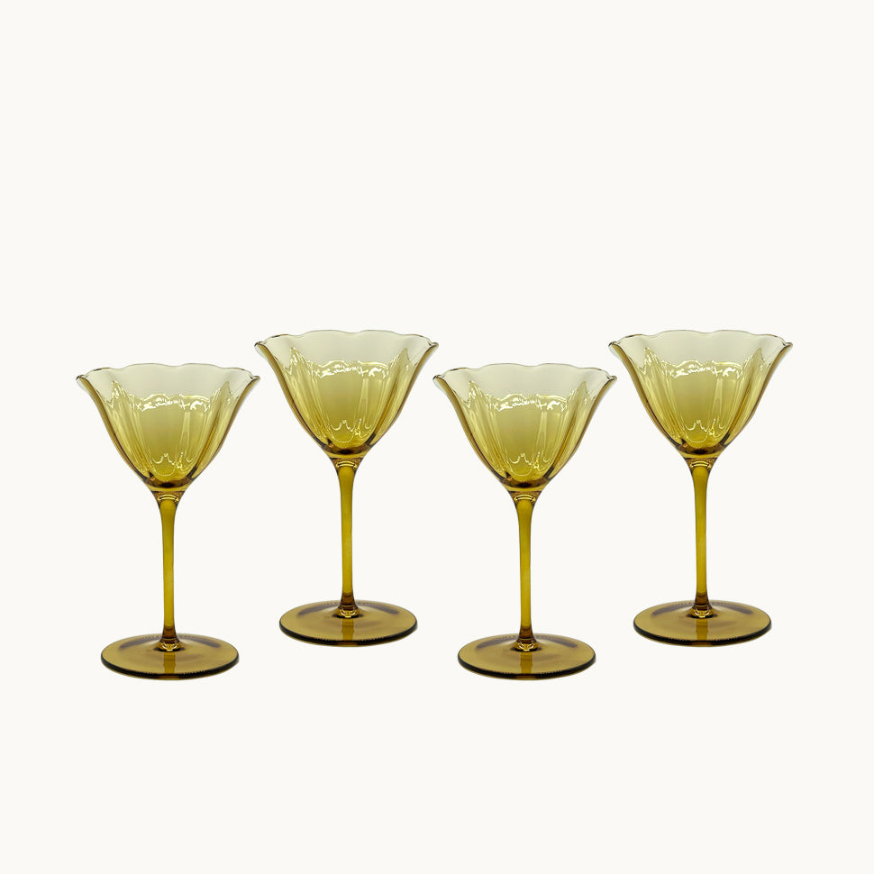 Amber wine glass (set of 4)