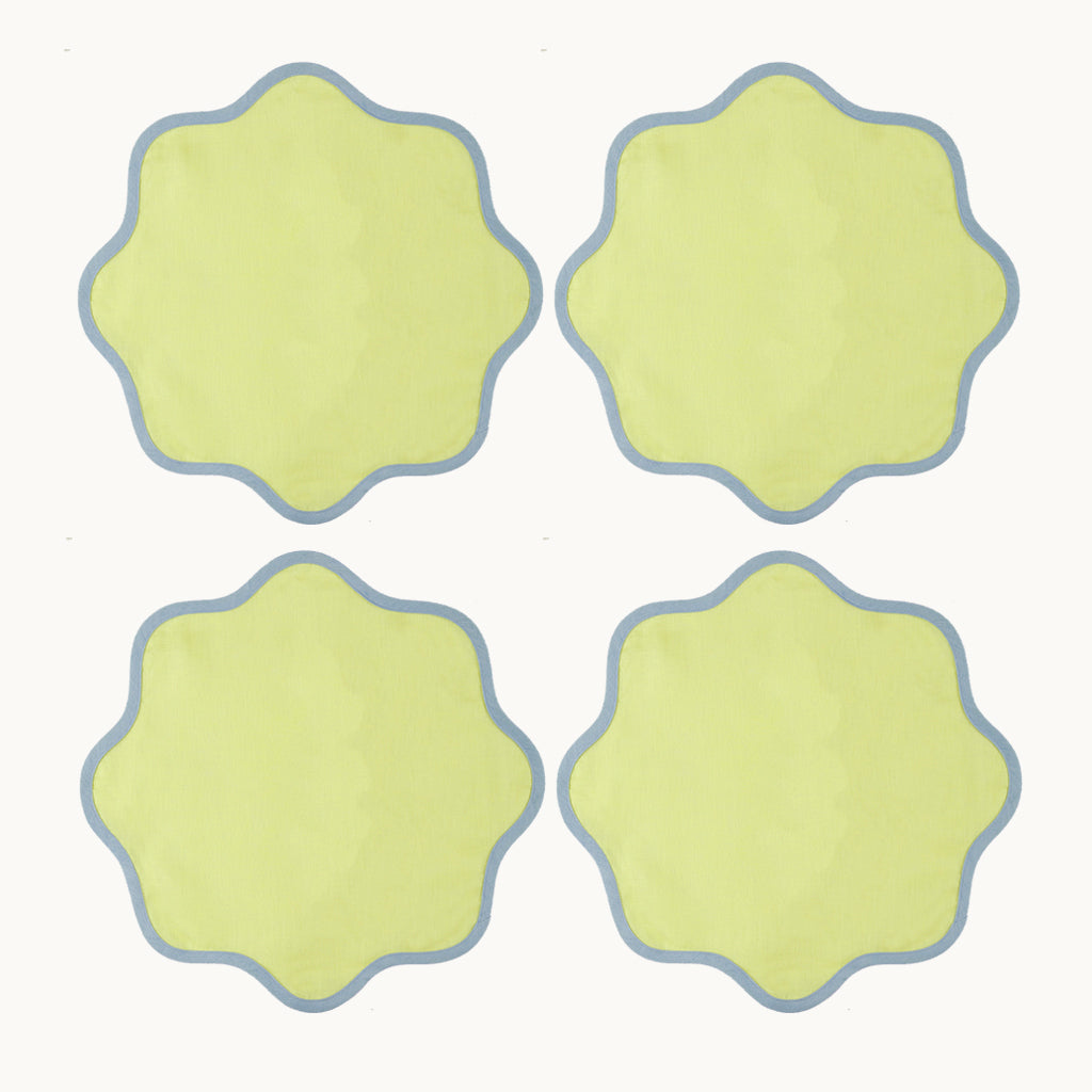 Daisy yellow linen placemat (set of 4)