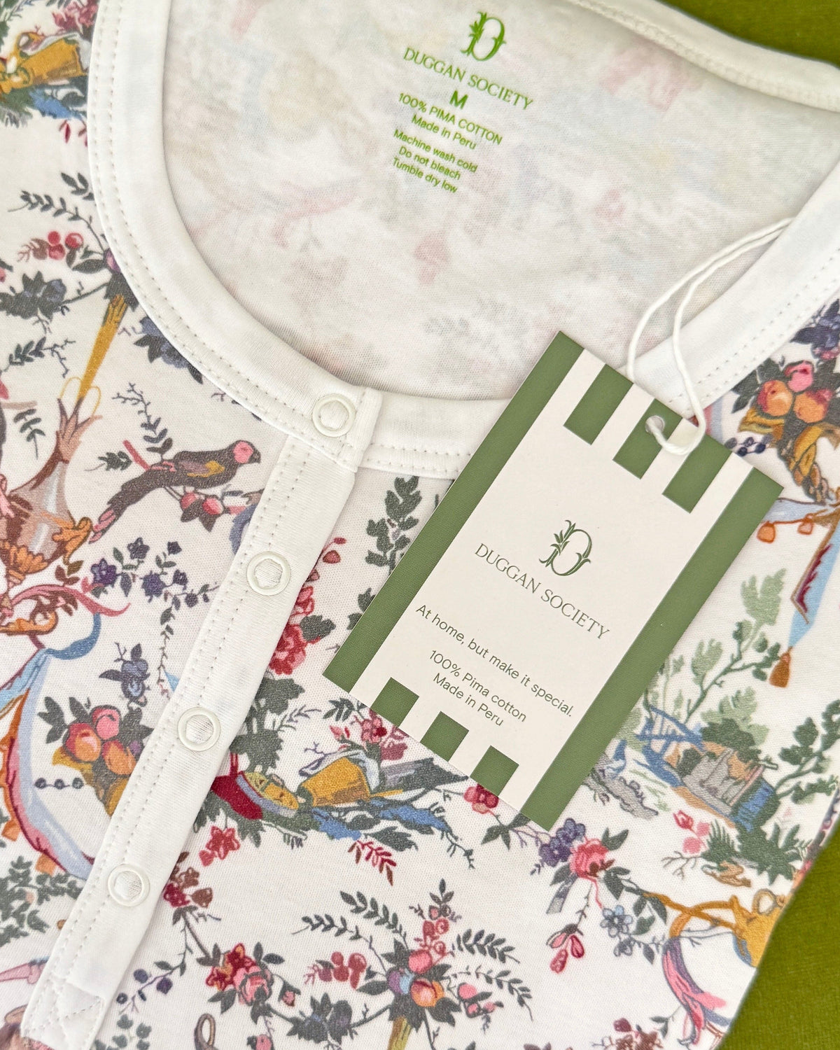 Toile Pima Cotton Pajama Set, Made in Peru, image 5 of 8