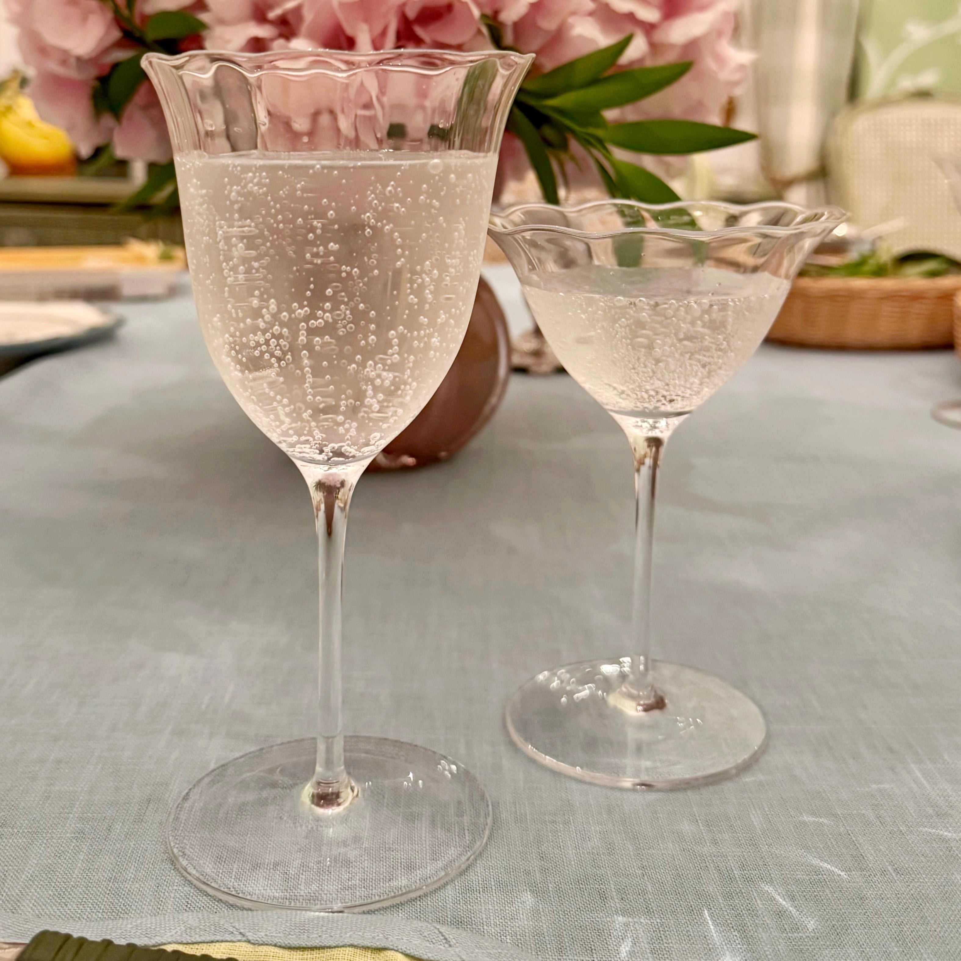 Lily clear water glass (set of 4)