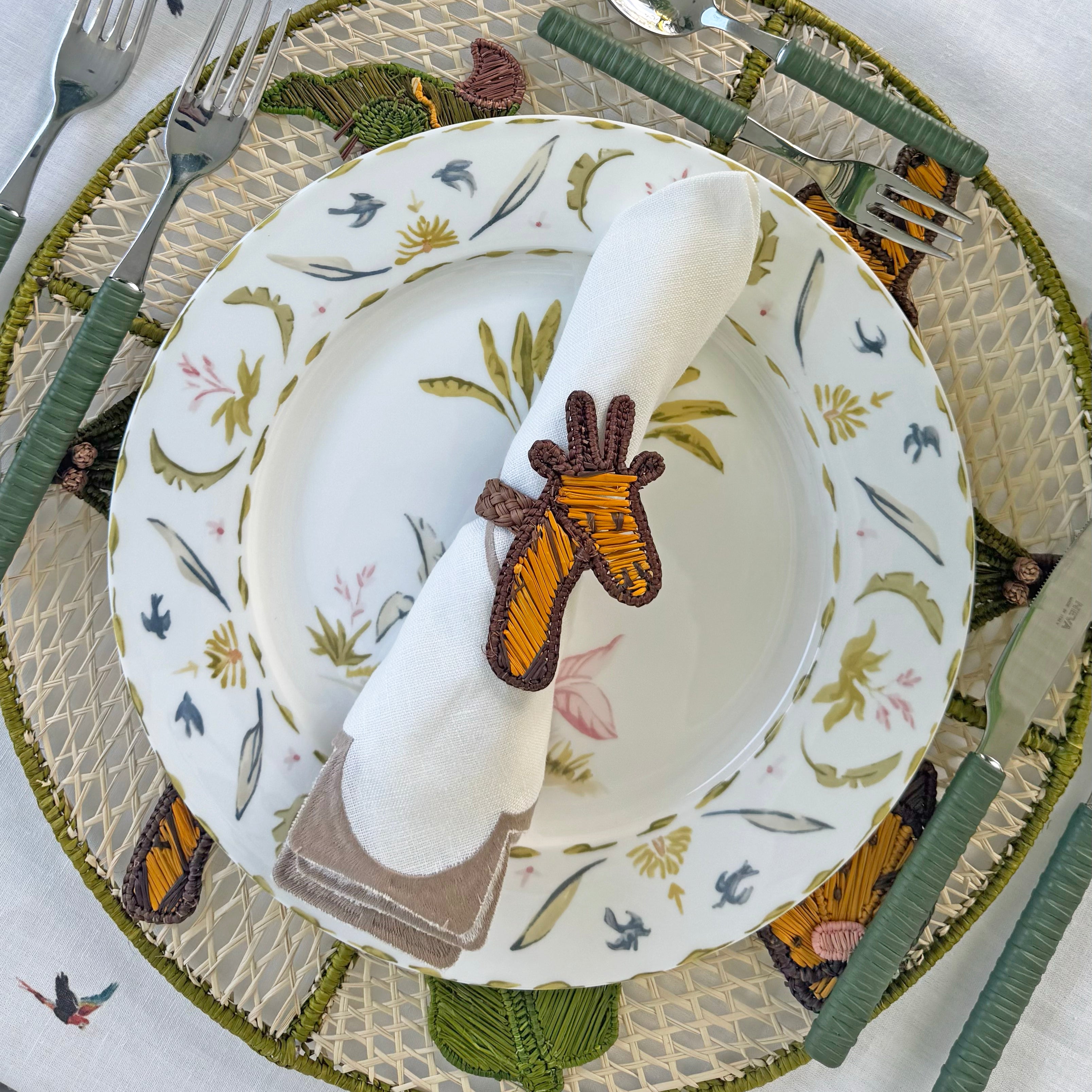 jungle napkin rings (set of 4)