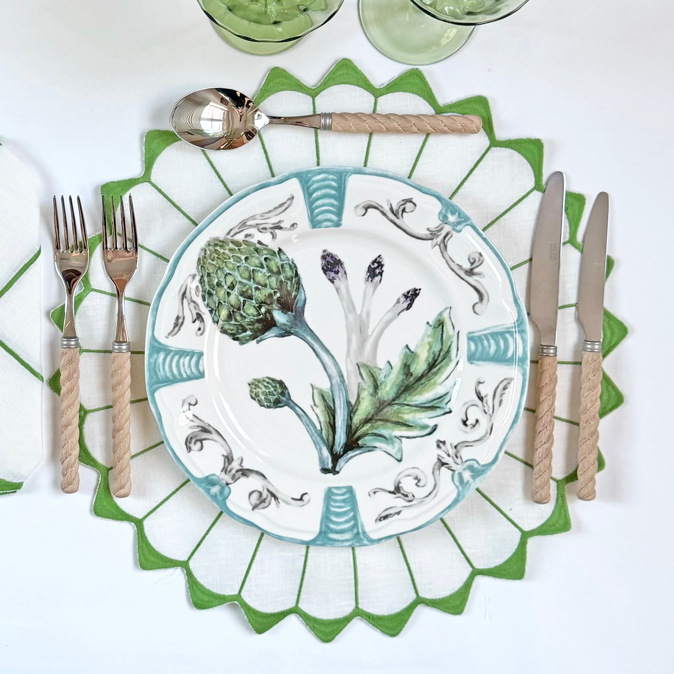 Artichoke dinner plate (set of 4)