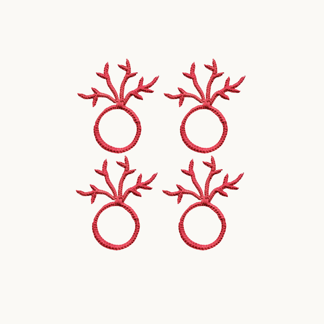 red coral napking ring