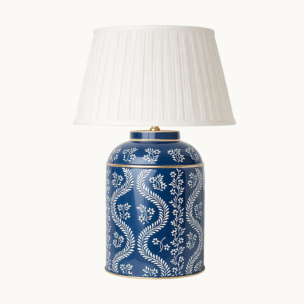 Duggan Society Ikat Trellis Tea Caddy Lamp