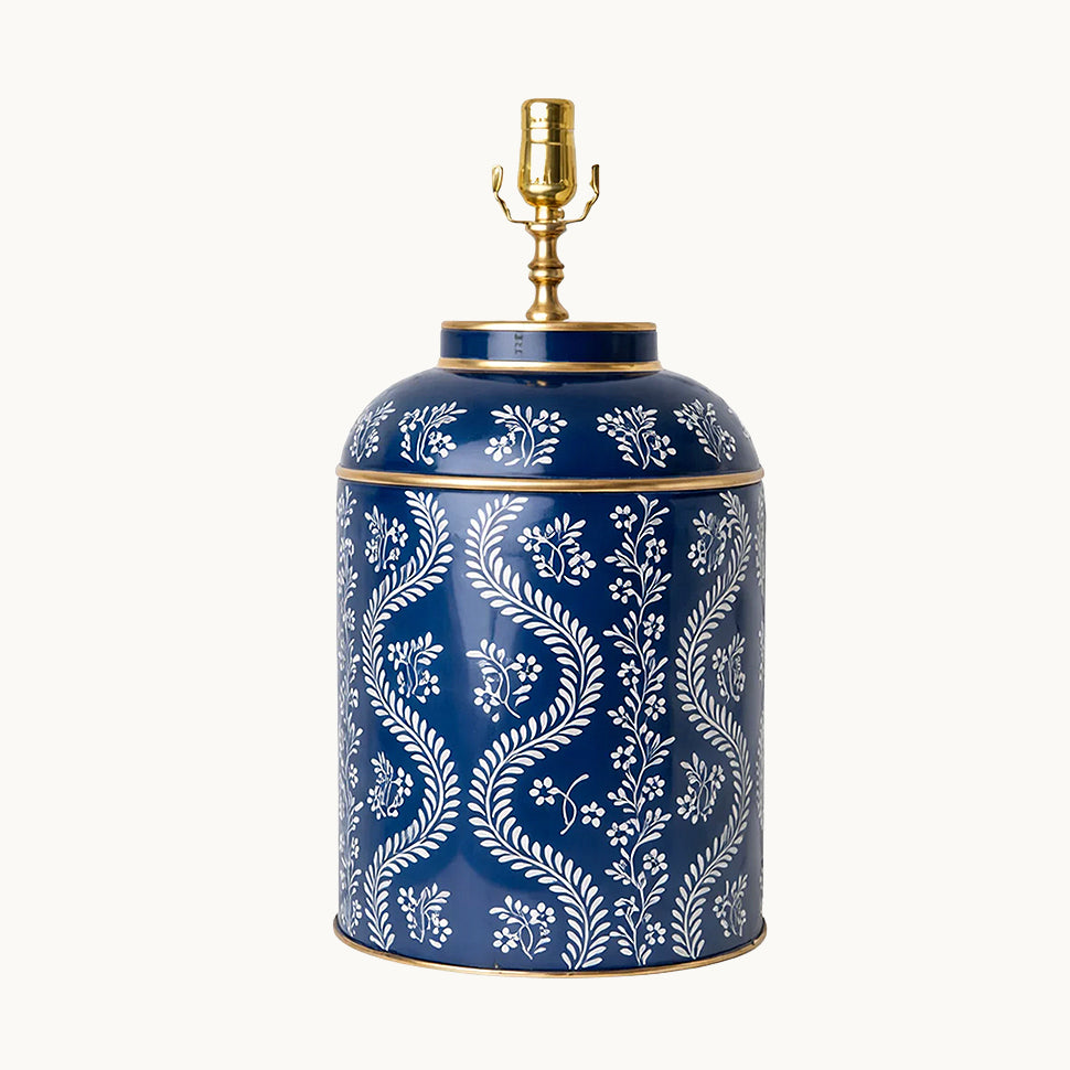 Duggan Society Ikat Trellis Tea Caddy Lamp - Thumbnail 2