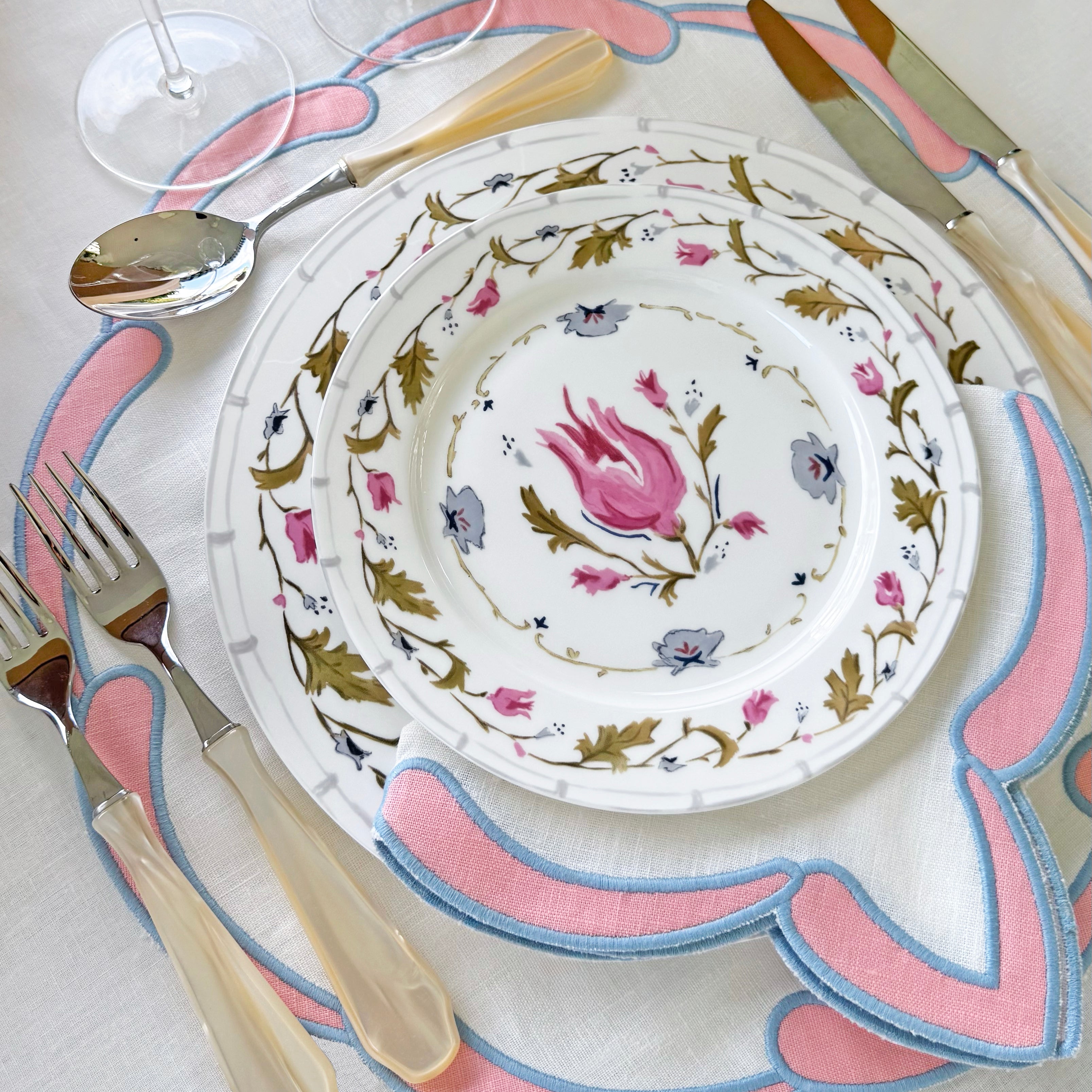 English garden dessert plate (set of 4)