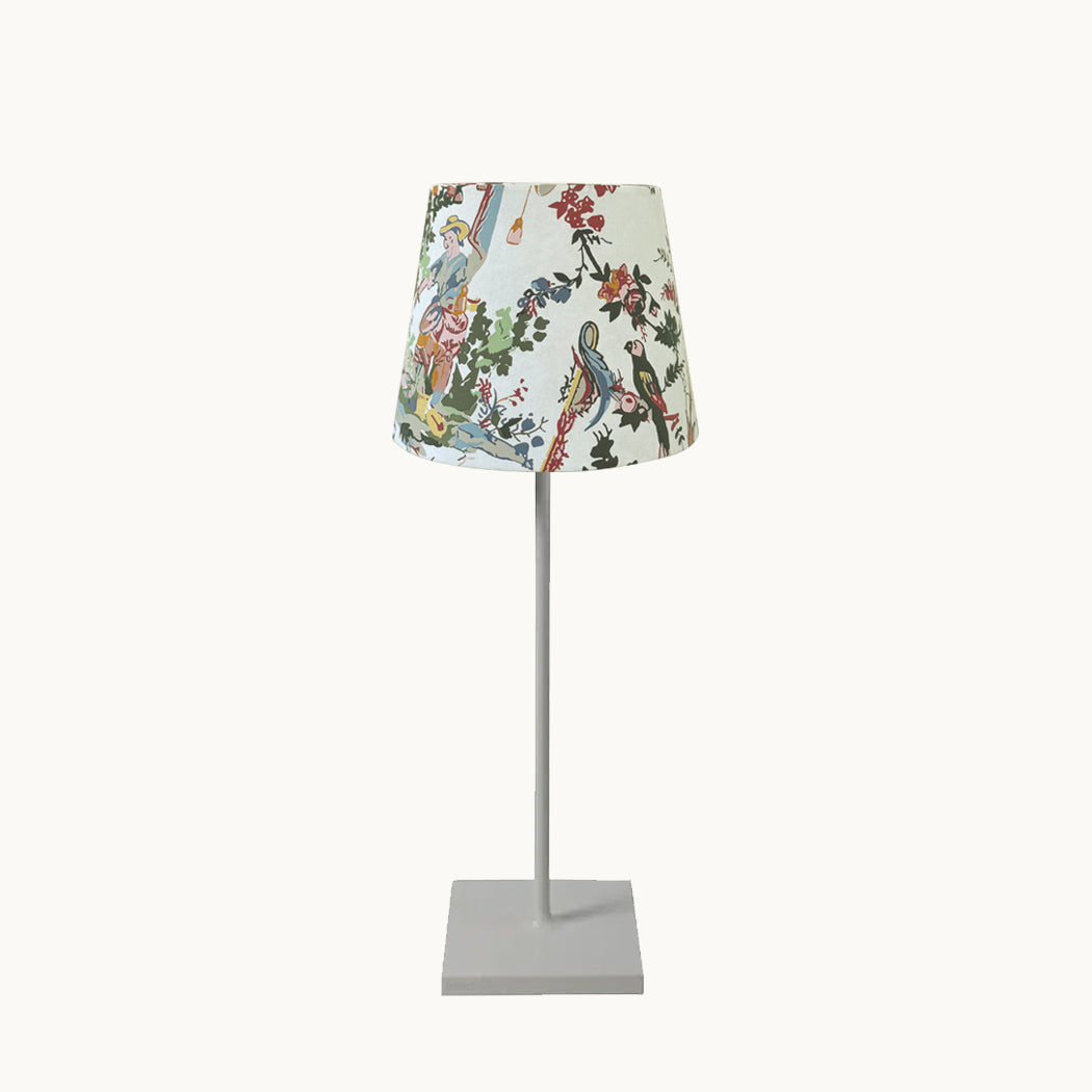 Toile  paper shade cover