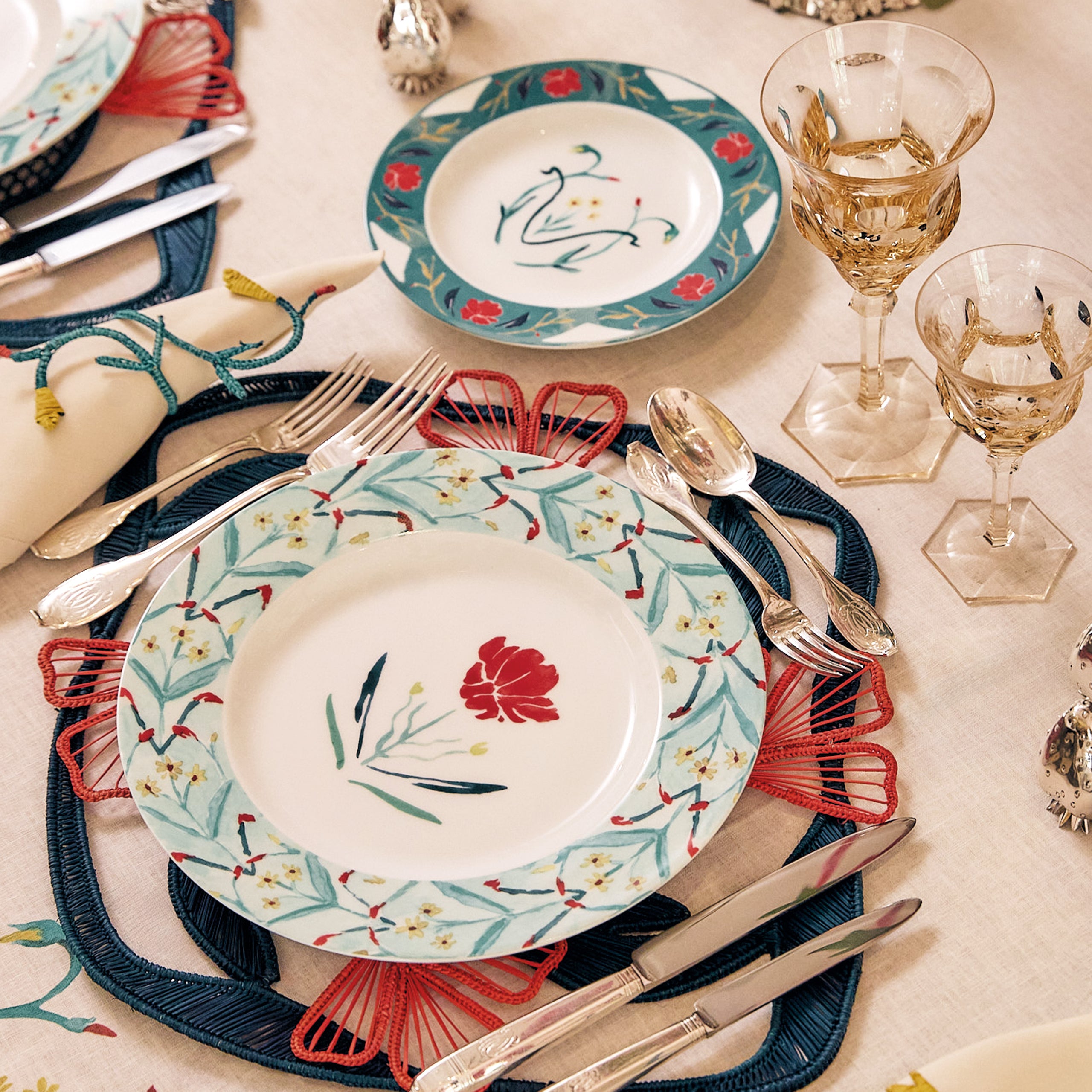 JARDIN NOUVEAU DESSERT PLATE (set of 4)