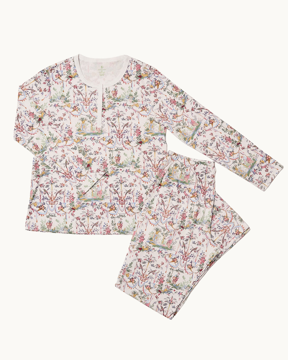 Toile Pima Cotton Pajama Set, Made in Peru by Duggan Society