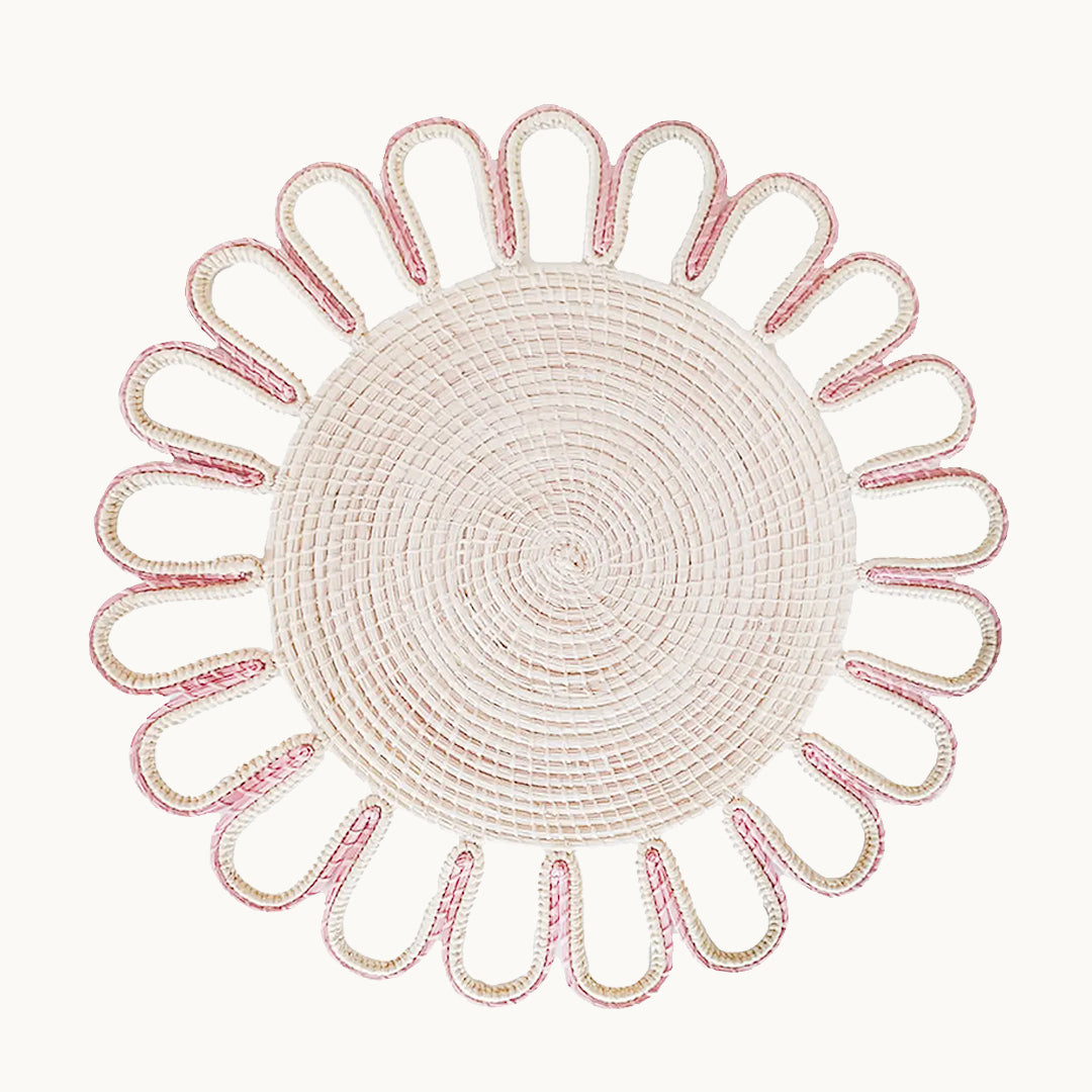 Pink scalloped placemat (set of 4)