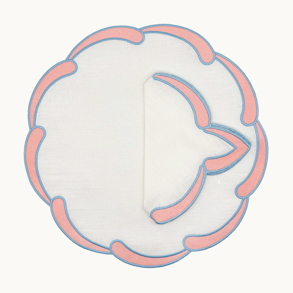 poppy pink placemat