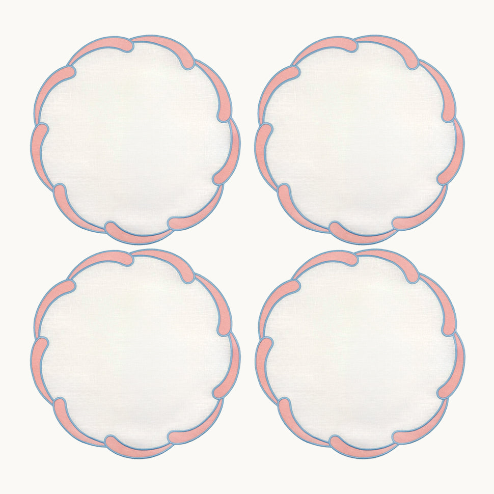 poppy pink placemat