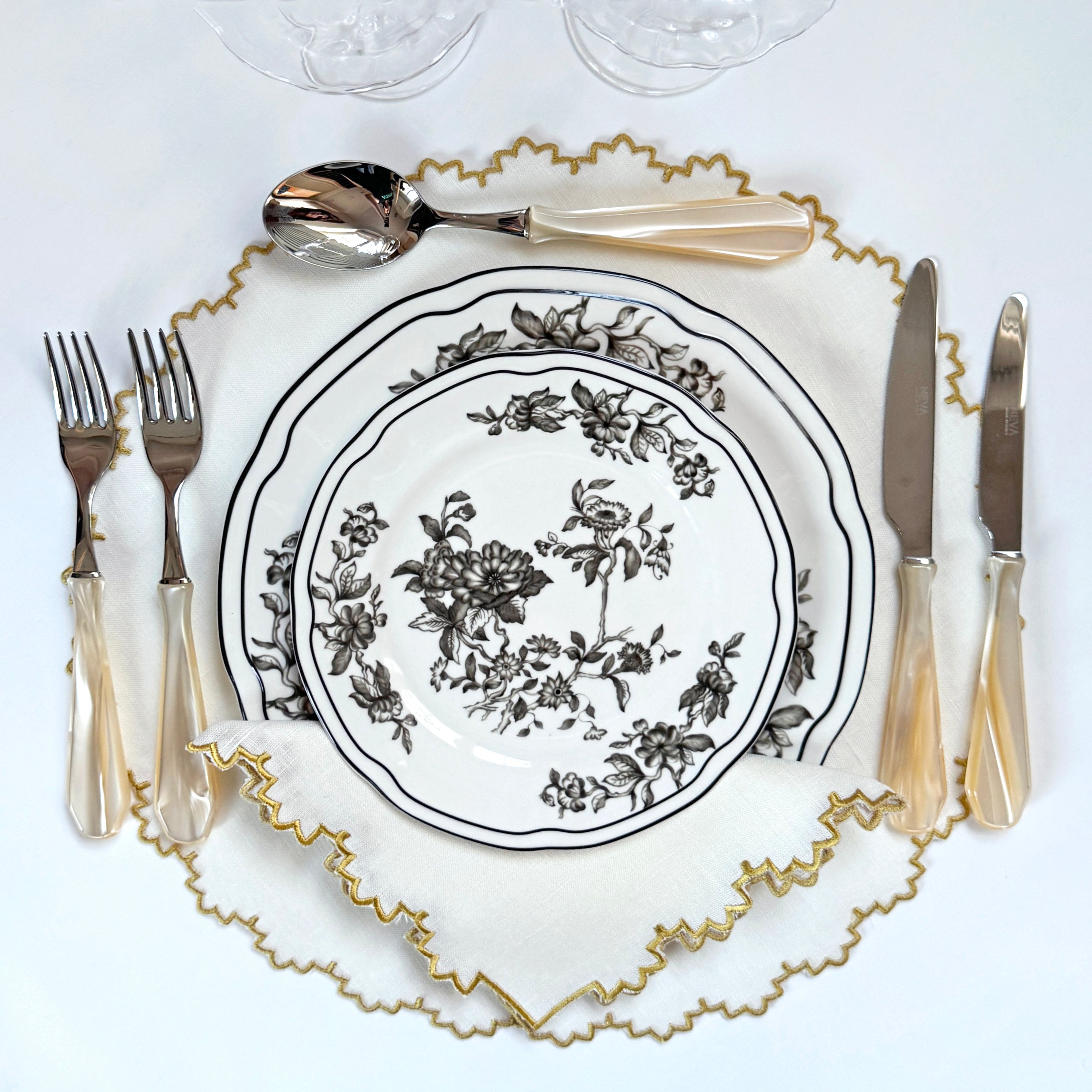 gardenia linen gold placemat SET OF 4