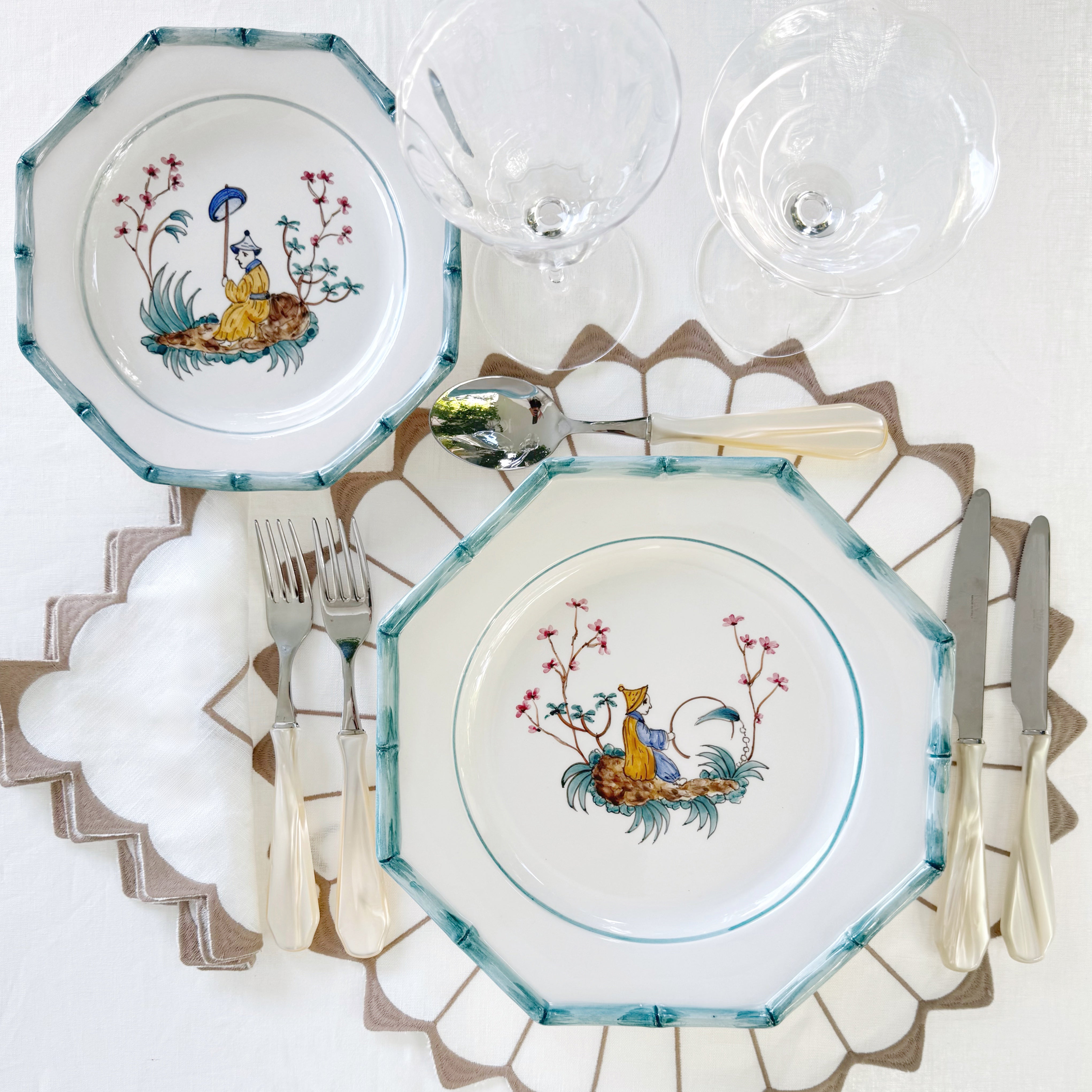 Shangai dinner plate (set of 4)