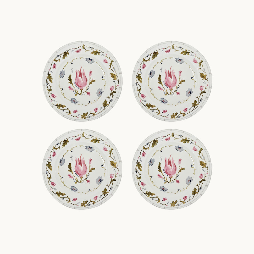 English garden dessert plate (set of 4)