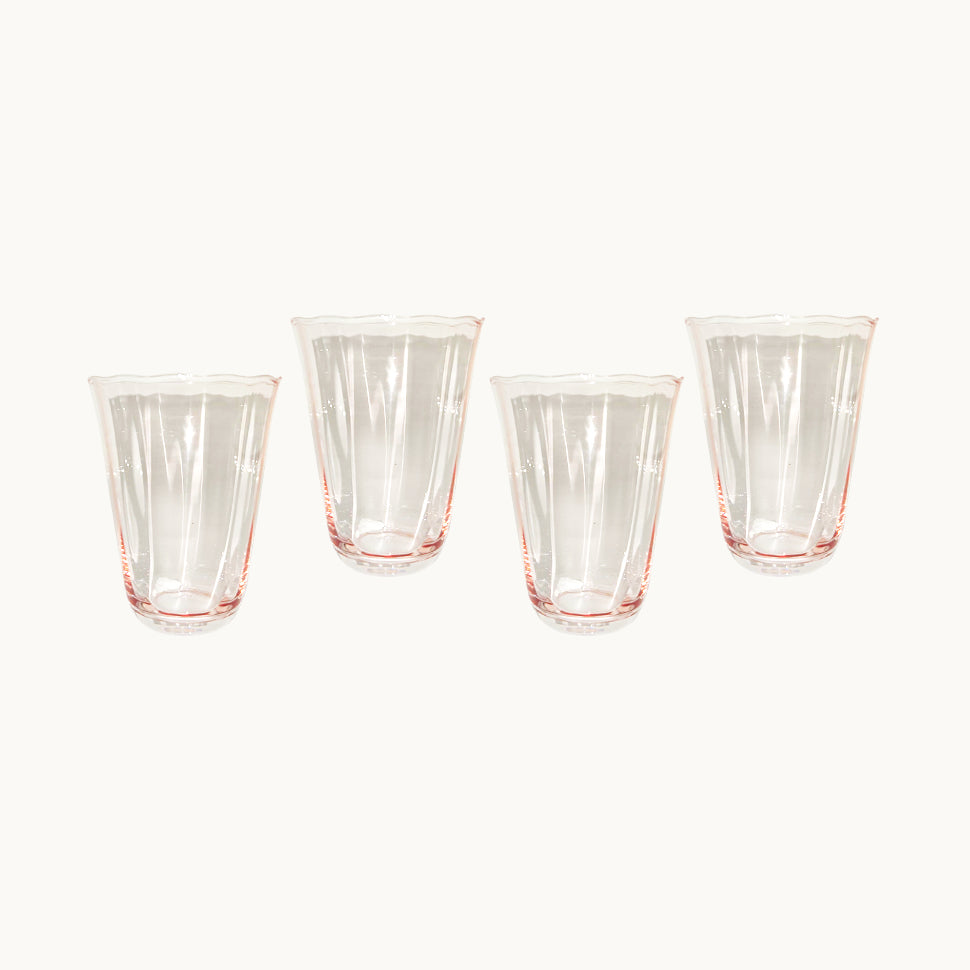 Peter Pink Glasses set of 4