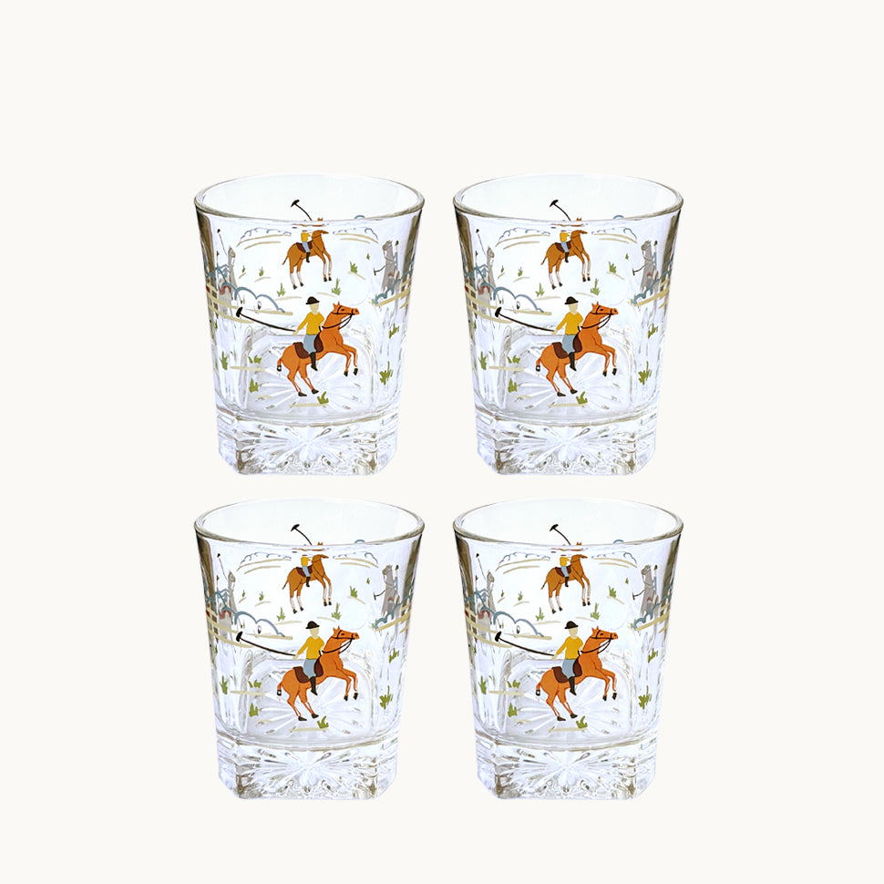 Chukker whisky glasses (Set of 4)