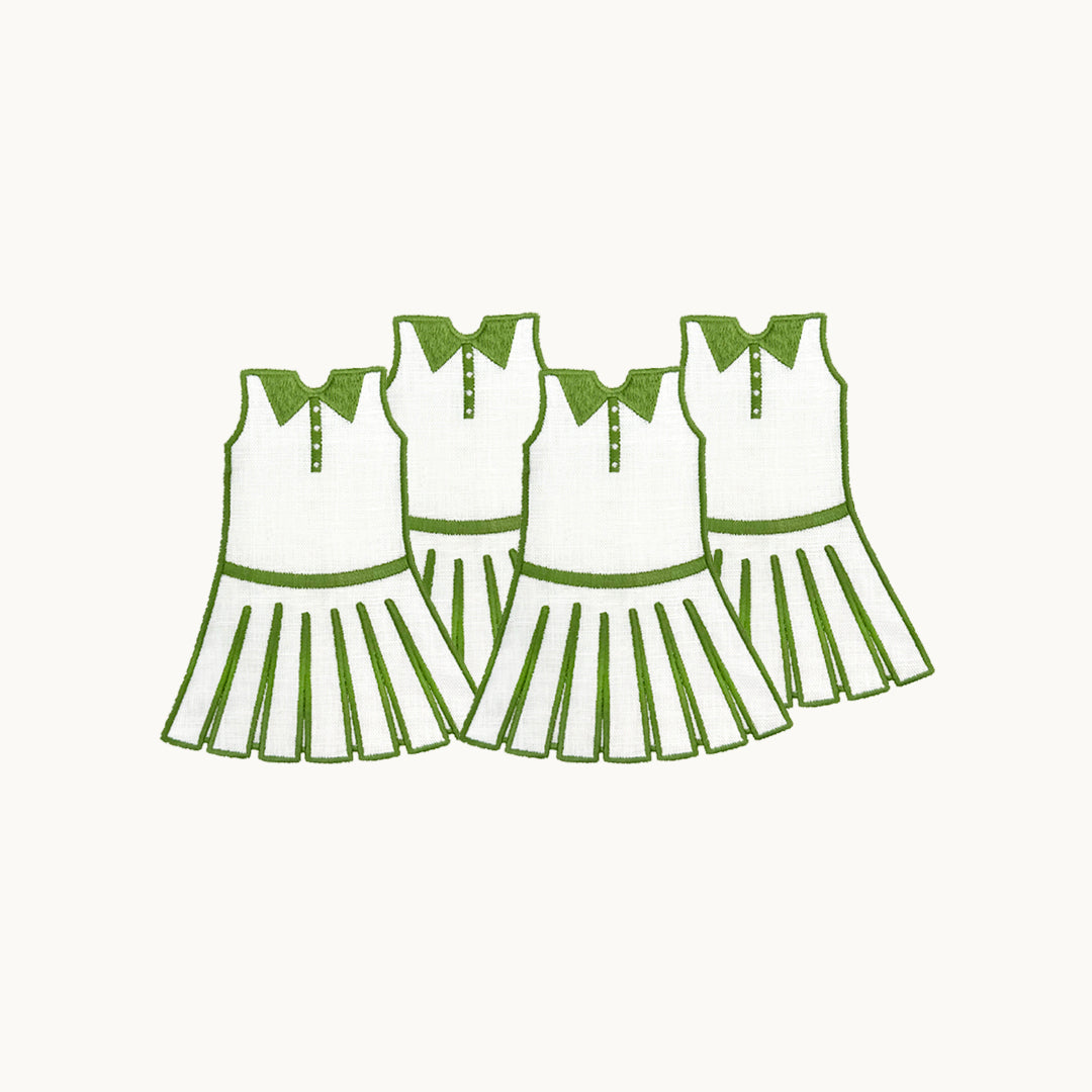 tennis dress cocktail napkin